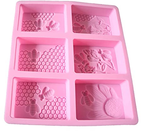 Rechteckige 3D-Silikonform für Seife, Ton, Kuchen, Schokolade