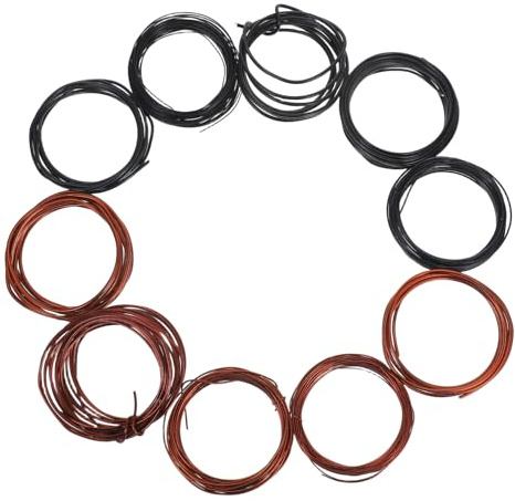 LIFKOME 10piezas Alambre De Aluminio Trenzado Flexible Para Forma Árboles De Bonsái Manualidades y Jardinería Para Ramas Gruesas y Esculturas De Planta