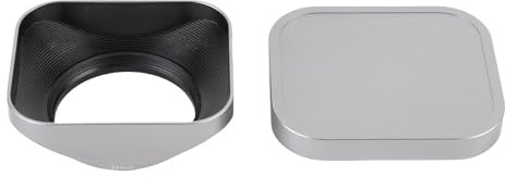 Akozon Paraluce Quadrato per Obiettivo della Fotocamera, Realizzato con Precisione CNC in Lega di Alluminio, Include Cappuccio, Accessorio di Ricambio (39MM)