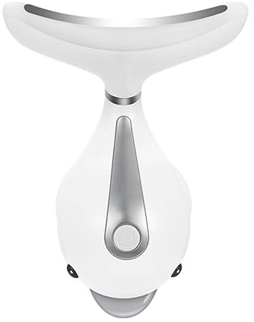 KAILIKETIY Massaggiatore Facciale Antirughe a Forma di Delfino Design Ergonomico, 3 Modalità di Massaggio, Dispositivo Elettrico per Cura del Collo e Viso Bianco in Abs e PC