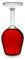 Winkee - Bicchiere da vino rovesciato, bicchiere da vino rovesciato, bicchiere da vino andersrum, decorazione per soggiorno, regalo per gli amanti del vino