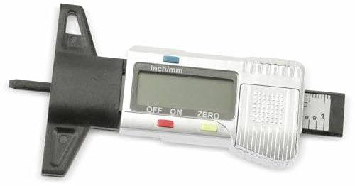Reifen Profiltiefenmesser Tiefenmesser Profilmesser digital 0-25,4 mm LC-Display-Anzeige
