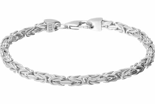 FILANGO 925er Silber Königsarmband rhodiniert/vergoldet - Goldfarben, Silberfarben