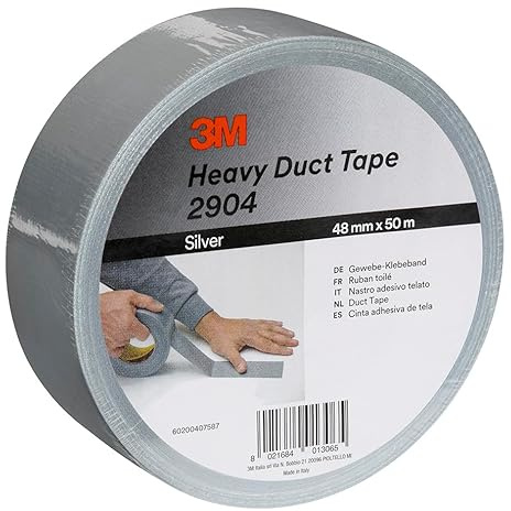 3M 2904/4850S Premium Vävtejp, 48mm x 50m, Silver