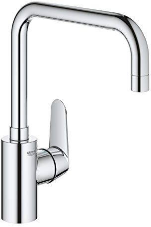 Grohe Eurodisc Cosmopolitan Küchenarmatur - Einhand-Spültischbatterie Küchenarmatur mit schwenkbarem hohen Auslauf, Zinkdruckguss-Körper chrom 32259003