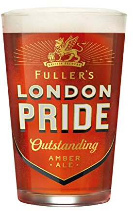 London Pride Personalised Engraved 1 Pint Fullers Ale Beer Glass with Gift Box - Enter Your Own Custom Text