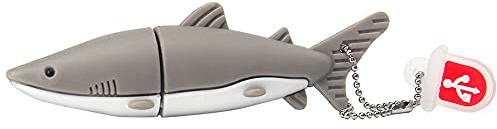 Clé USB 16Go,Flash Drive Clef USB personnalisée Animé Pendrive Mignon Idéal Cadeau pour Enfant Fille Garçon（Requin，16Go）