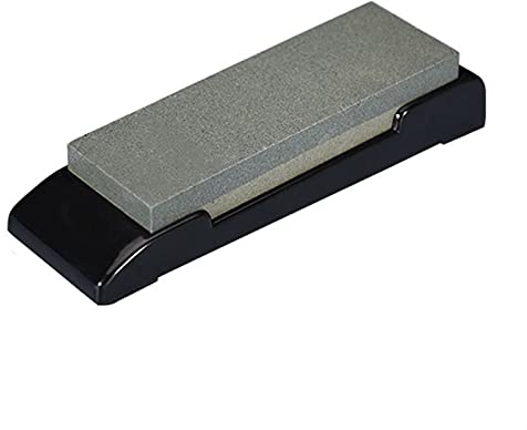 LINFFSTR 200/400 Dual Grit Sharpening Stone with Non-slip Base Kitchen Whetstone for Fast Repair Dull Edge Water Stone Kitchen Knives, Utility Knife Sharpener Stone