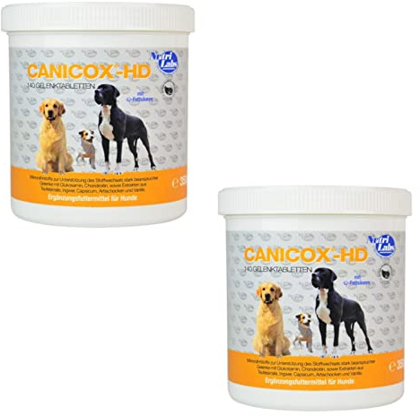 NutriLabs Canicox HD bei Gelenkserkrankungen für Hunde - Doppelpack - 2 x 140 Tabletten