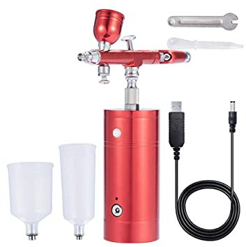 YANYUESHOP Cake Spray Gun,Professional Spray Gun Single Action Model Spray Gun USB Rechargeable Air Brush Pen for Makeup Art Nail Cake