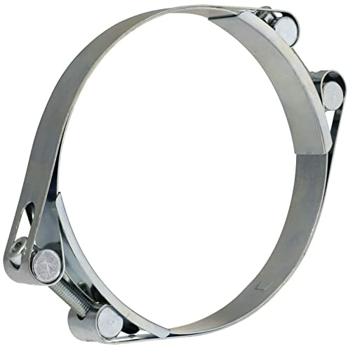AERZETIX - C63776 - Collier de serrage à tourillon double 190-200 mm - largeur de la bande 24 mm - en acier zingué - couleur argent - pompage irrigation chimie tuyau conduit d'air comprimé
