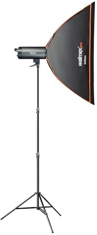 Walimex pro Campaigner 400 HS Set Single mit integriertem 2.4 GHz Empfänger, 400 Ws, Schnelle Abbrennzeit, LED-Einstelllicht Und Benutzerfreundliches Bedienpanel, Hochwertiger Aluminium-Finish