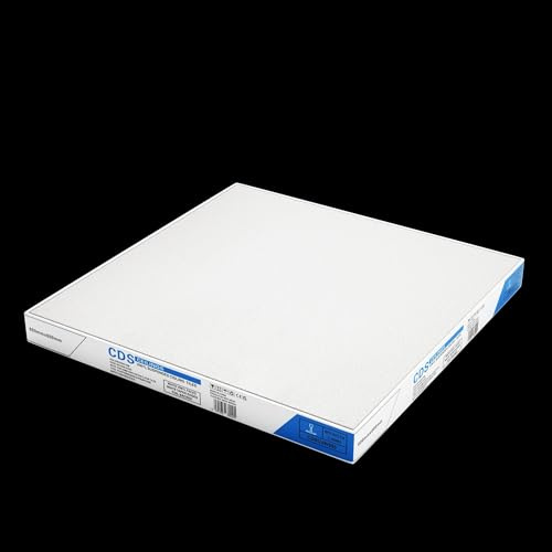 10 White Vinyl Suspended Ceiling Tiles 595 X 595 (600 X 600) Easy to Clean, Easy Wipe, hygienic with Matching Edge Taped to All 4 Sides.