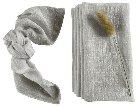 FUPOHUA Tischservietten, 10er-Pack, 30 x 30 cm, rosa, zum Nähen, Stoffservietten, Baumwollstoff, Serviette, Gaze, Tischtücher, Hochzeitsdekoration