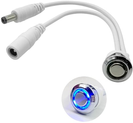 HAMRVL Interruttore dimmer a LED DC 12 V Interruttore Touch On/Off Dimmer Interruttori di oscuramento continuo come 5-24V Luci LED monocolore Controller di luminosità Striscia Adatto per foro di