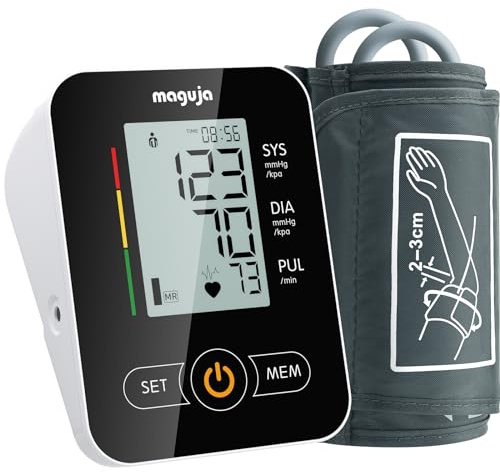 Arm Blood Pressure Monitor,maguja Blood Pressure Machine,BP Monitor Automatic Upper Arm Digital with Blood Pressure Cuff for Home Use