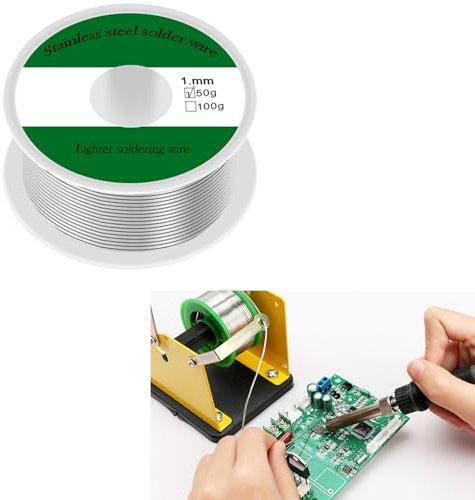 0.8mm Rosin Core Electrolytic Solder Wire (50g) - Essential for DIY Electronic and Electrical Welding Repair, Easy to Weld, Good Conductivity, Anti Oxidation