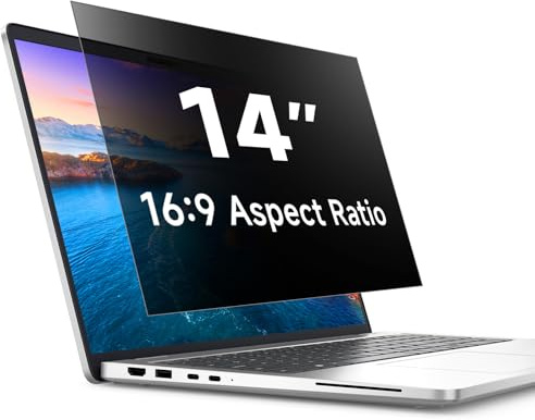 STARY Laptop Privacy Screen 14 Inch Removable, 16:9 Aspect Ratio