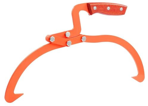 Wadakada 1 PCS 20Inch Log Tongs Loads Up to 110 Lbs 2 Claw Skidding Tongs Dragging & Carrying Tool Non-Slip Grip Loading Capacity