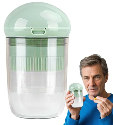 Cortador de tabletas de pastillas, cortador de pastillas | Divisor de medicina con caja de almacenamiento - Cortador de pastillas con caja de almacenamiento, organizador de almacenamiento de medicamen