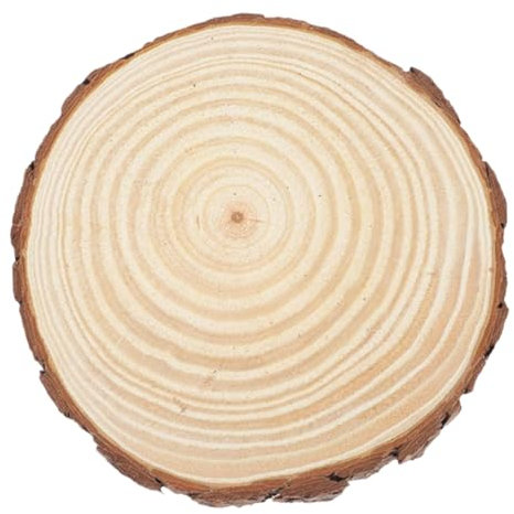 ibasenice Holzsplitter Dekoration Garten Trittbrett Feengarten Trittsteine ​​Für Garten Rasen Gartenornamente Garteneinfassung Randstein Dekorative Garten Trittsteine Beige