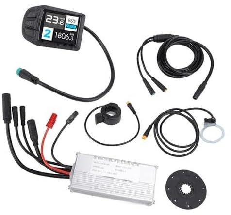 XYWOPO 500-W-Elektroumrüstsatz, Fahrradsteuerungssatz, UKC3-Farbbildschirmmessgerät mit 36-V-48-V-Steuerung, for 500-W-Motor Elektroroller-Controller