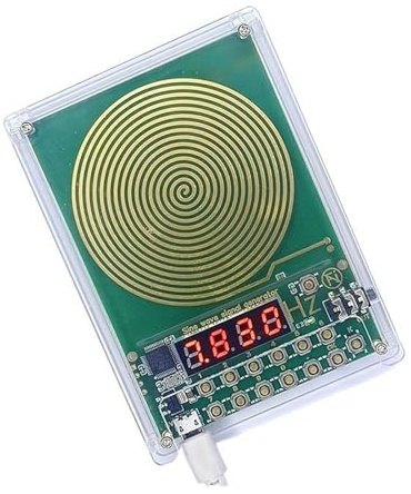 Hattba Generatore di segnali sinusoidali del generatore di onde della piastra d'oro di frequenza regolabile per connettività stabili 3.5mm plug and play dispositivo