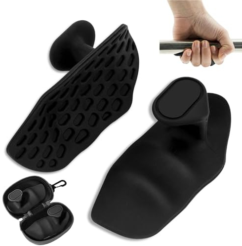 ZFRITP Anti Rutsch Gym Grips, Griffpolster Kraftsport, Griffpads Krafttraining, Ergonomische Fitness Handschuhe Trainingshandschuhe Damen Und Herren Klimmzuggriffe Grip Für Crosstraining
