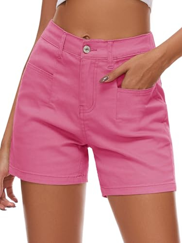 Alaster Queen Damen Shorts Lose Beiläufige Sommer Kurze Hosen Damen Mit Taschen Shorts