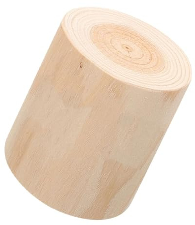 TOYANDONA Souche D'arbre Artificielle Ronde en Bois, Support pour Faux Arbre, Décor de Jardin Extérieur, Beige, Installation Facile, Style Rustique Minimaliste