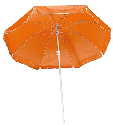 Strandschirm / Sonnenschirm / stufenlos verstellbar / Farbe: orange