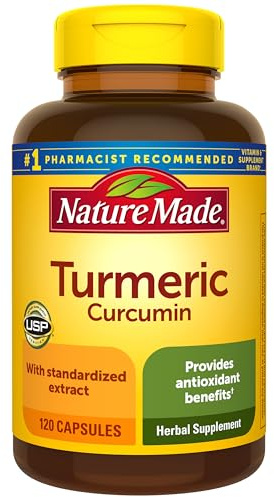 Nature Made Turmeric Curcumin 500 mg, Herbal Supplements, 120 Capsules