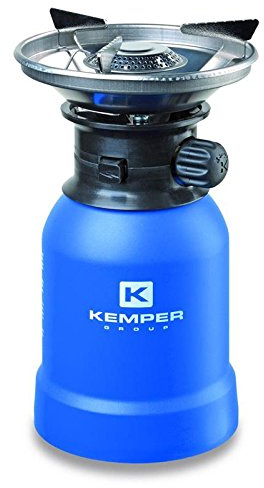 Gas Campingkocher Gaskocher Windschutz mit Piezo-Zündung für 190 g Kartuschen