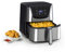 Klarstein Aero Vital deluxe - Friteuse à air chaud, 5,4L, 1700W, Acier inoxydable, noir/argent