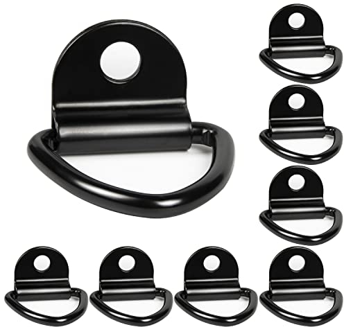 DBREAKS 8 Pezzi V Anello di Ancoraggio Anello V Anelli Ganci per Montaggio a vaschetta Raccordo per Camion per Rim (Nero)