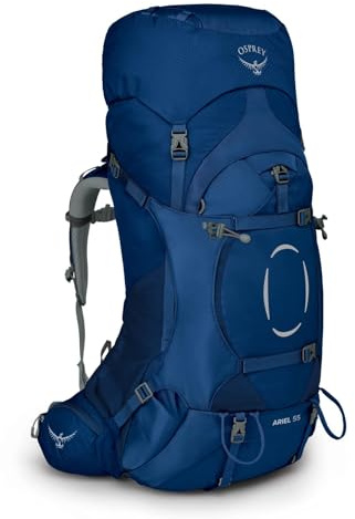 Osprey Ariel Damen-Trekkingrucksack, 55L Medium/Large, Ceramic Blue