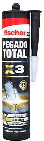 fischer adhesivos de montaje extrafuerte y agarre inmediato, Blanco, 290 ml