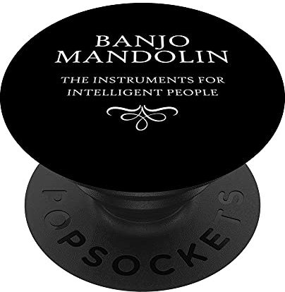 Banjo Mandoline Bluegrass Musikinstrument Zupfinstrument PopSockets mit austauschbarem PopGrip