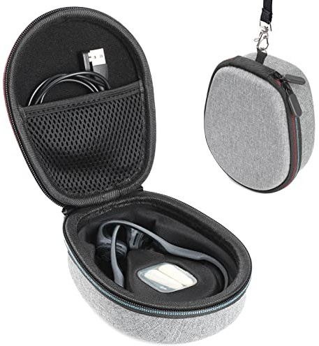 Joogee Hard Case Compatible with AfterShokz Trekz Air/Aeropex/Titanium Mini Open Ear Wireless Bone Conduction Headphones AS650 / AS800, Storage Pouch for HeadphonesGray(Case Only)