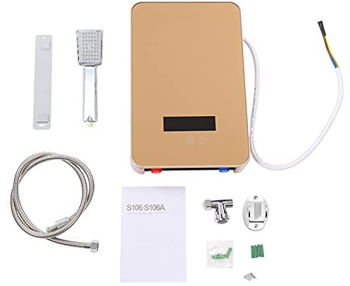 Miskall Chauffe-Eau instantané, 220V 8500W Chauffe-Eau électrique instantané sans réservoir pour la Maison, la Salle de Bain, la Douche Chauffe-Eau électrique sans réservoir