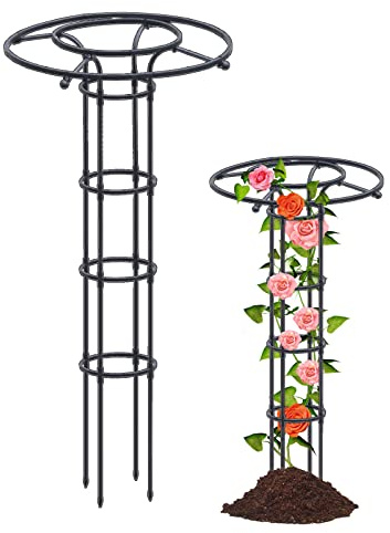 Tanant Rankgitter für Kletterpflanzen im Freien, 1,5 m, Gartenspalier, Pflanzengitter, Käfige für Rankpflanzen, Pflanzenstecker für Blumen, Rose, Tomaten, Rankgitter, Topfspalier für Topfpflanzen