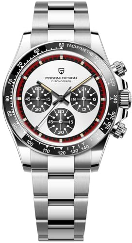 Pagani Design Herren-Armbanduhr Saphir Sport Quarzuhr Edelstahl Herren Wasserdicht Armbanduhr VK63 Uhrwerk Mode Chronograph