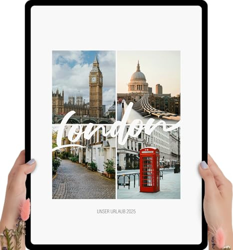 London Geschenk Holzbild - Foto Geschenk - personalisierbar zum Hinstellen/Aufhängen opt. beleuchtet London Souvenir, London Deko, London Urlaub, London Geschenke - personalisierte Geschenke