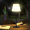 Ecvivk Outdoor Table Lamp LED Battery Operated Shower Lamp Cordless Waterproof Outdoor Lamp,Dimmable Warm White and RGB Table Lamp Portable Night Light for Garden, Patio,Camping.