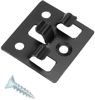QWORK® 100 Stück WPC Clips 6 mm Edelstahl Terrassenclips Terrassenbefestigung Versteckte Abstandhalter für WPC/BPC Terrassendielen (Schrauben Inklusive)
