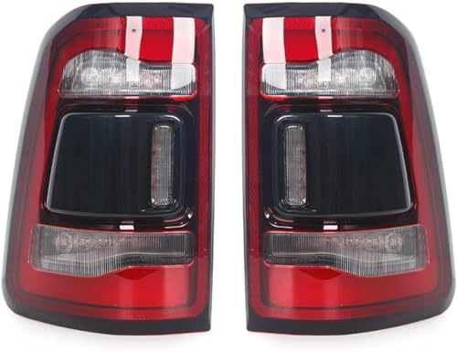 VUXLZDOM Auto Rücklicht Komplettsets für-Dodge RAM 1500 2019-2021, wasserdichte Lichter Sets Rücklicht Komponenten Sicherheit Licht Rücklicht Montage Autoteile,A Pair