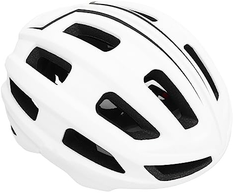 Cycling Helmet, Bike Helmet with 21 Vents 61-65cm Adjustable Breathable Lightweight Adults Bike Helmet for Men Women (White)