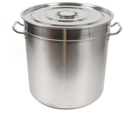 Konfiur Kochtopf, Groß Suppentöpfe mit Deckel und Griffen, Catering Edelstahl Kochtopfset Pastatopf Gulaschkessel Campingkochtopf, Dicke 0.4 mm (35 Liter)