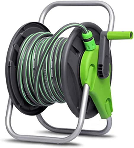 CFDZCP Gartenschlauchwagen Mit Schlauch, Robuster Schlauchhalter for Die Wasserbewässerung Im Hof, for Gärten, Rasenflächen, Gehwege, Außenwerkzeug for Aufwickeln Von Wasserleitungen(with 30m Hose)
