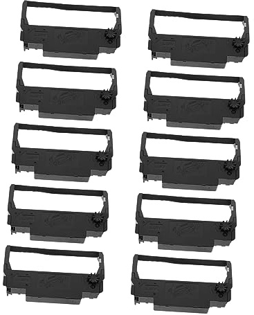 SEWACC Kassendrucker Farbband Erc30/34, Schwarz, 10 Stück Pack, Nylon Abs | Tm-u220 U230 U210 Tm-u370 U300c, Lichtbeständig, Abriebfest, Klare Drucke